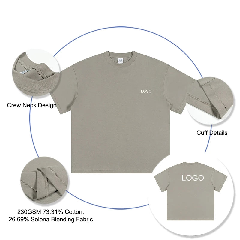 230G Cool Touch Fabric Solid Color Short Sleeve