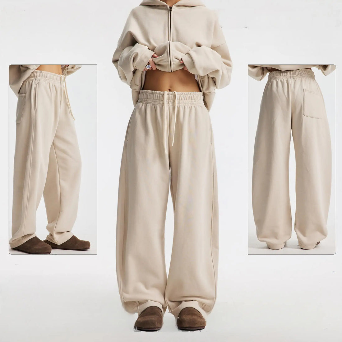 Men's Clothing 2025 New Winter Drawstring Casual Versatile Sweatpants Fleece Lined Constant Temperature Warm Sustainable Pants