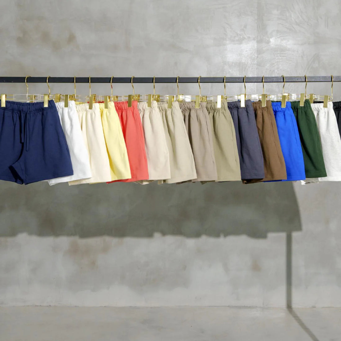 425G 100% Cotton Multi-Color Custom Logo Jogger Shorts Comfortable Mid-Waist French Terry Athletic Sweat Shorts for Kids Casual