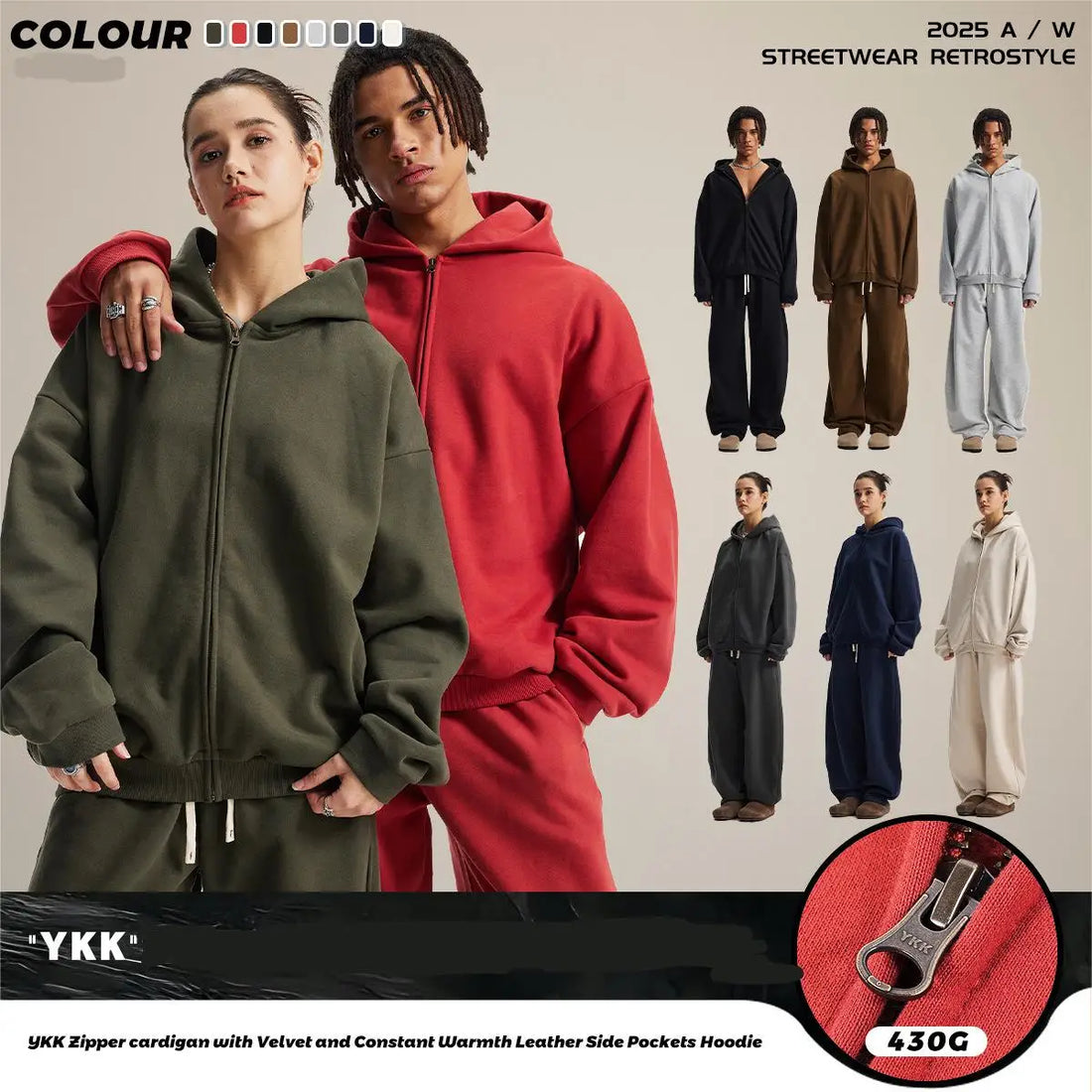 2026 Winter Thick Fabric 430 gsm High Quality OversizedHoodie